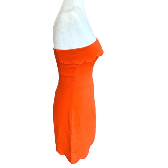 Reformation Orange Strapless Mini Dress - Picture 9 of 12